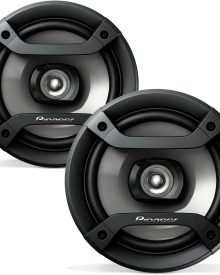 PIONEER TS-F1634R 2-Way Coaxial Car Audio Speakers Full Range 6.5" Round Speakers 200W Max Enhanced Bass Response Easy Installation Black Car Speakers