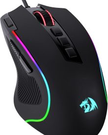 Redragon M612 Predator RGB Gaming Mouse, 8000 DPI Wired Optical Mouse with 11 Programmable Buttons & 5 Backlit Modes, Software Supports DIY Keybinds Rapid Fire Button